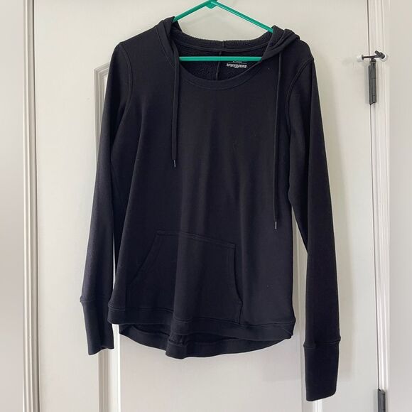 Tek Gear pullover hoodie black front pocket - Medium - Picture 1 of 3